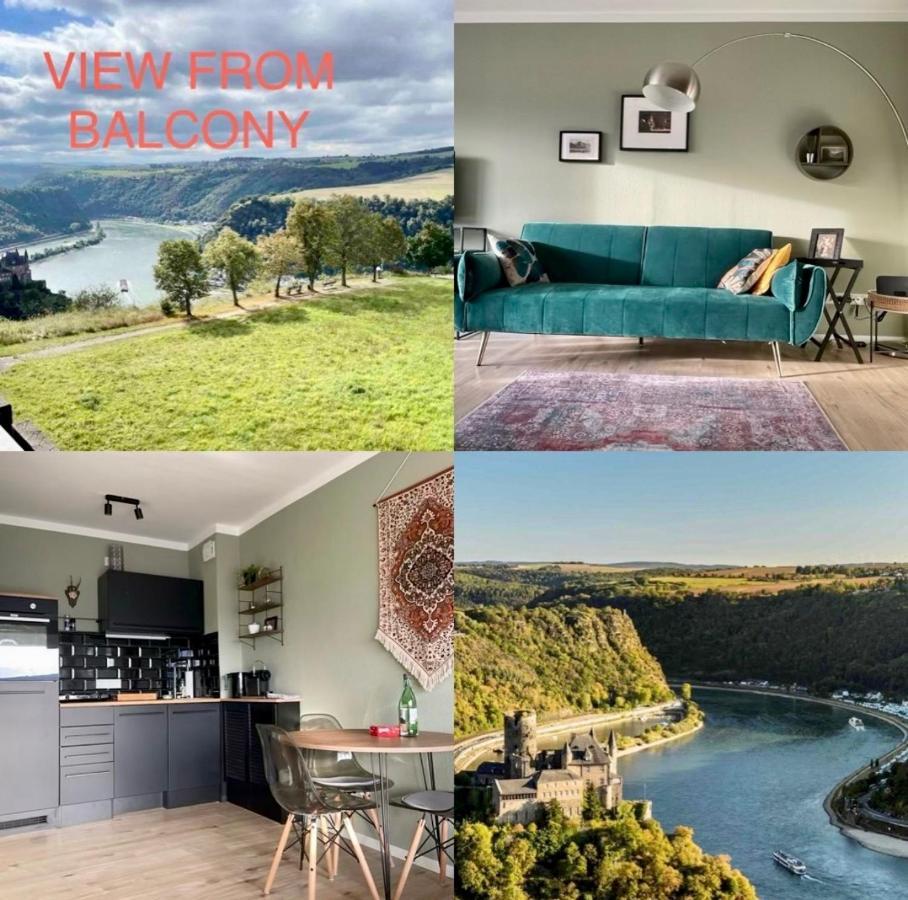 #1 Studioapartment Mit Loreleyblick Direkt An Der Schoensten Etappe Des Rheinsteigs Patersberg ภายนอก รูปภาพ
